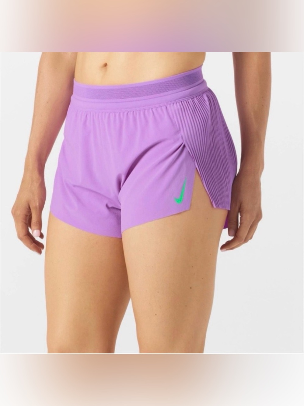 Nike [XL] AeroSwift Women's ADV Pleated Rush Fuchsia Running Shorts FN2328-532